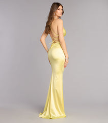Morelia Satin Mermaid Formal Dress