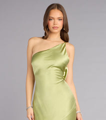 Brynlee Satin Open Back Formal Dress