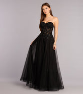 Kennedy Tulle A-Line Ball Gown