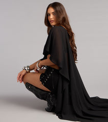 Not Subtle Chiffon Cape