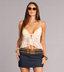 Cool Girl Slays Buckle Denim Skort