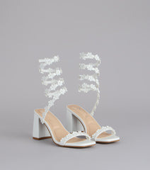 Unforgettable Floral Spiral Heels