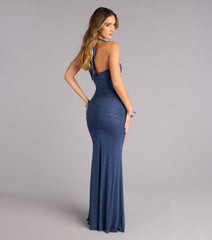 Avalee Rhinestone Mesh Mermaid Formal Dress