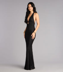 Layton Mesh Halter Mermaid Formal Dress