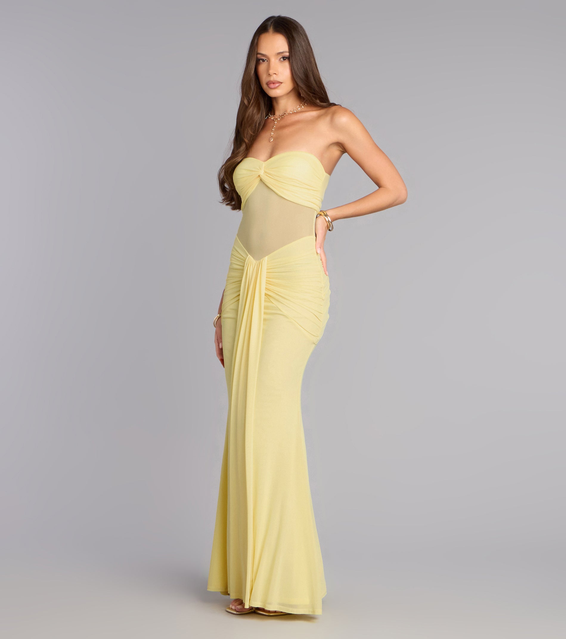 Hailey Strapless Mermaid Formal Dress