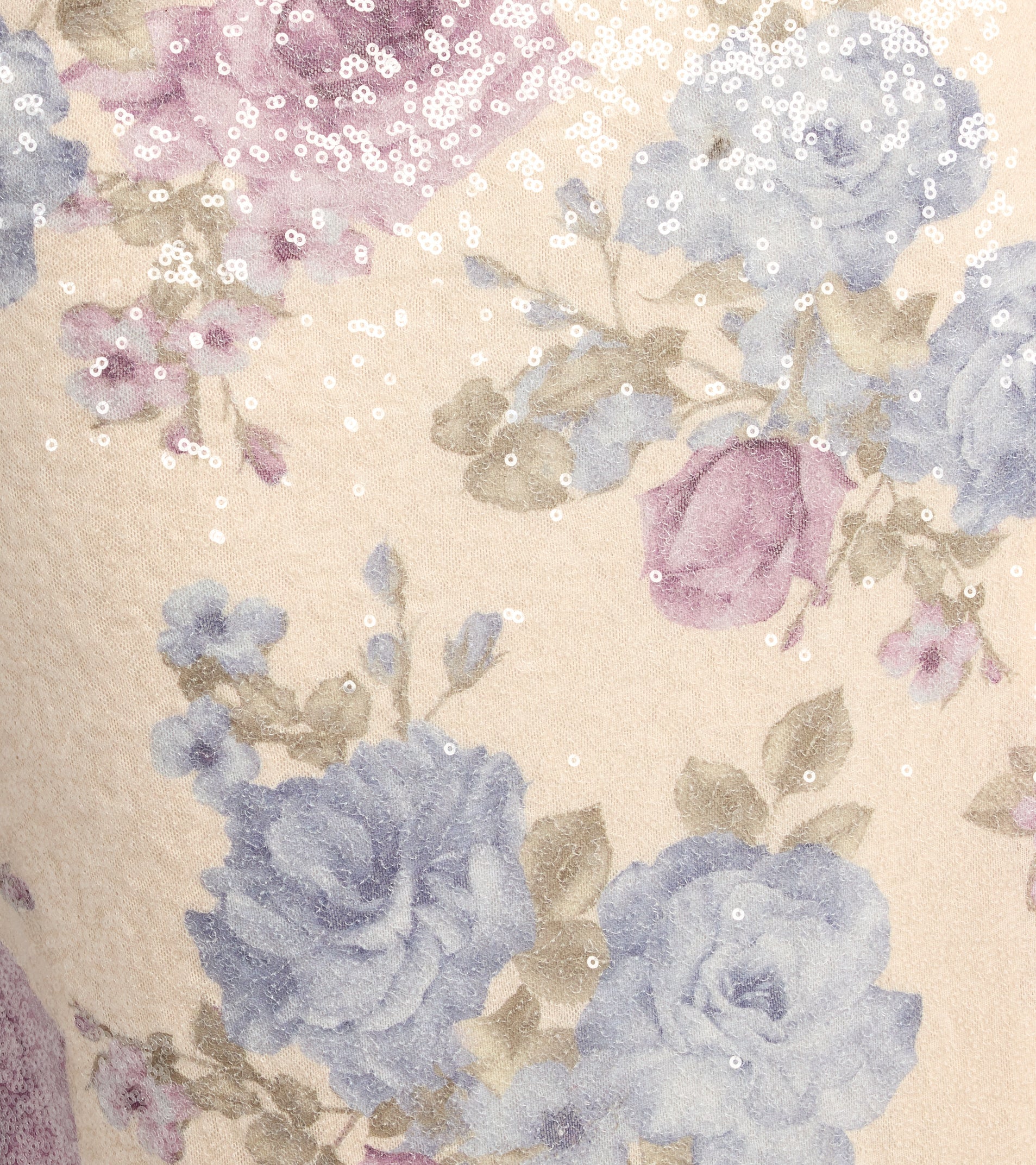Tina Sequin Floral Slit Formal Dress