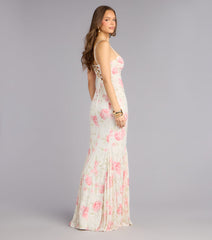 Preston Floral Lace Mermaid Formal Dress