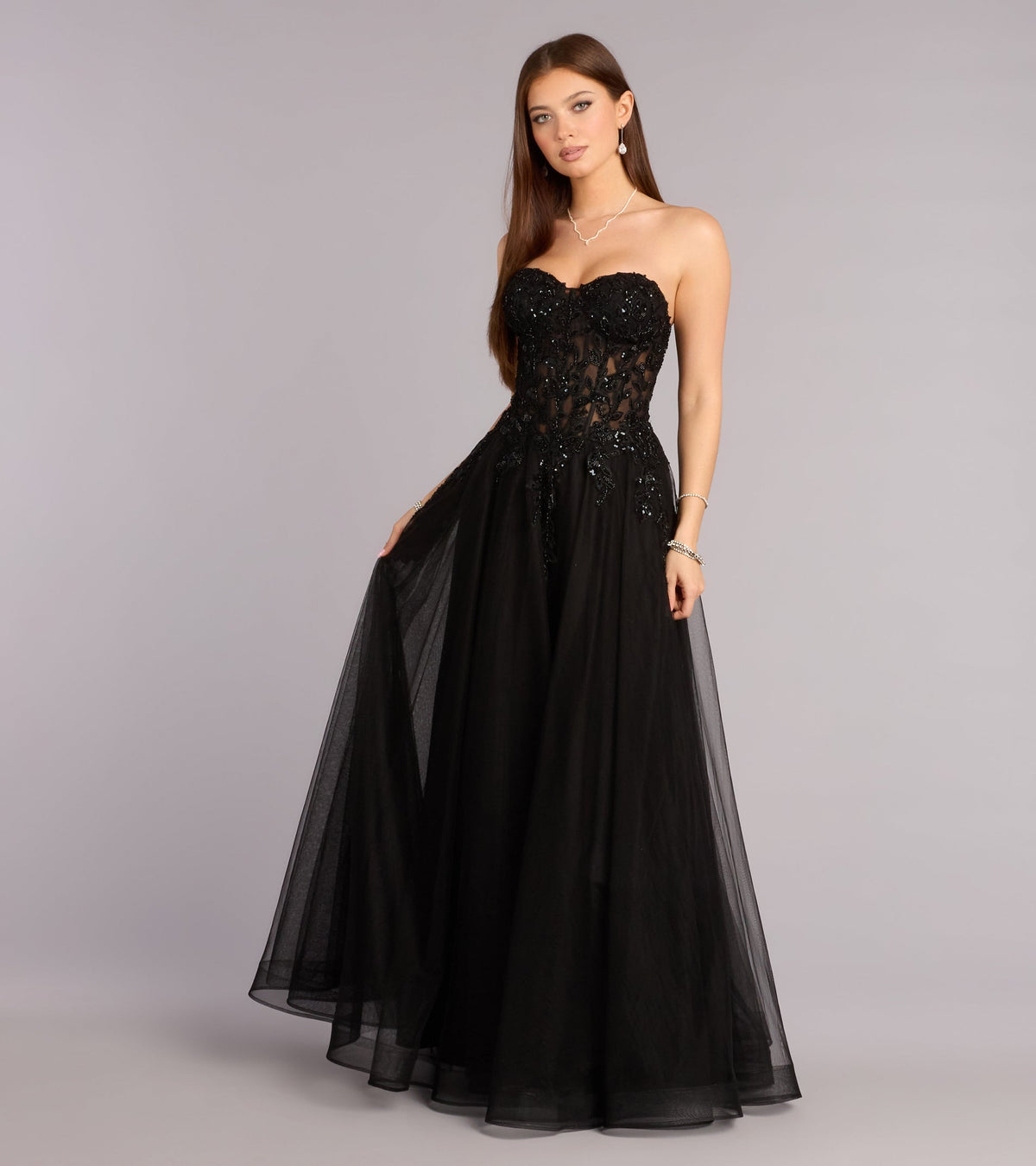 Kennedy Tulle A-Line Ball Gown