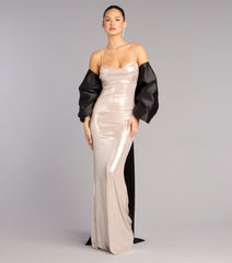 Bow Steals the Show Satin Wrap Shawl