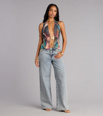 Butterfly Effect Chain Halter Top