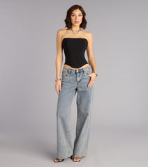 Forever Flattering Strapless Corset Top