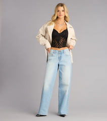 Chef's Kiss Lace-Up Corset Top