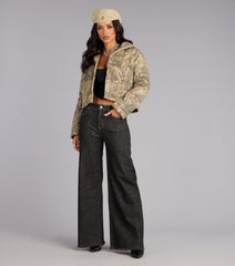 Urban Edge Camouflage Puffer Jacket