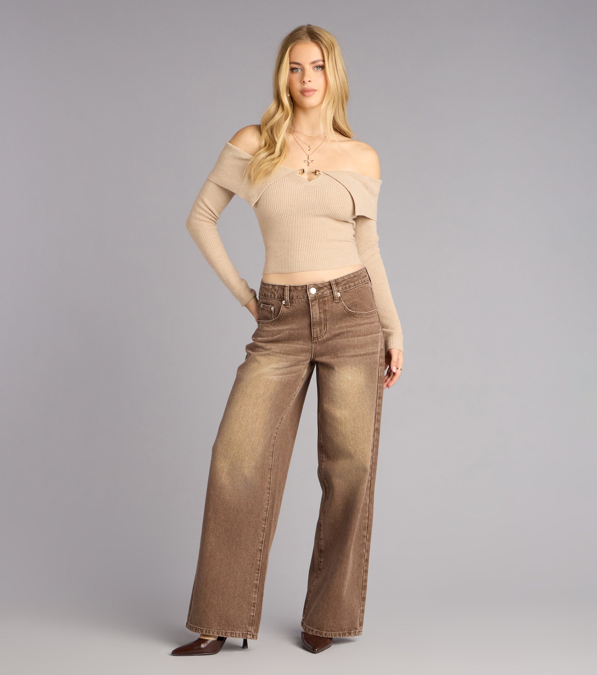 Off Duty Muse Wide Leg Denim Jeans