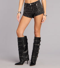 Desert Nights Lace-Up Denim Hot Shorts
