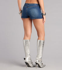 Crystal Mood Denim Shorts