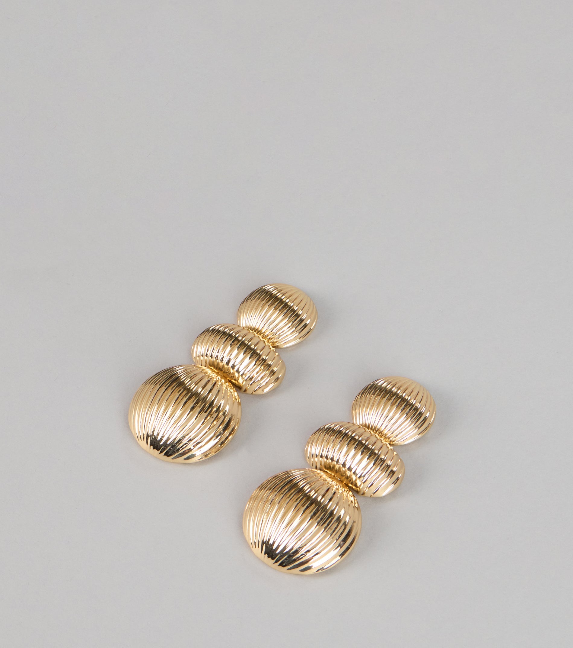 Triple Take Shine Dome Earrings
