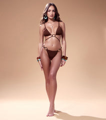 Golden Coast Hoop Detail Bikini Top