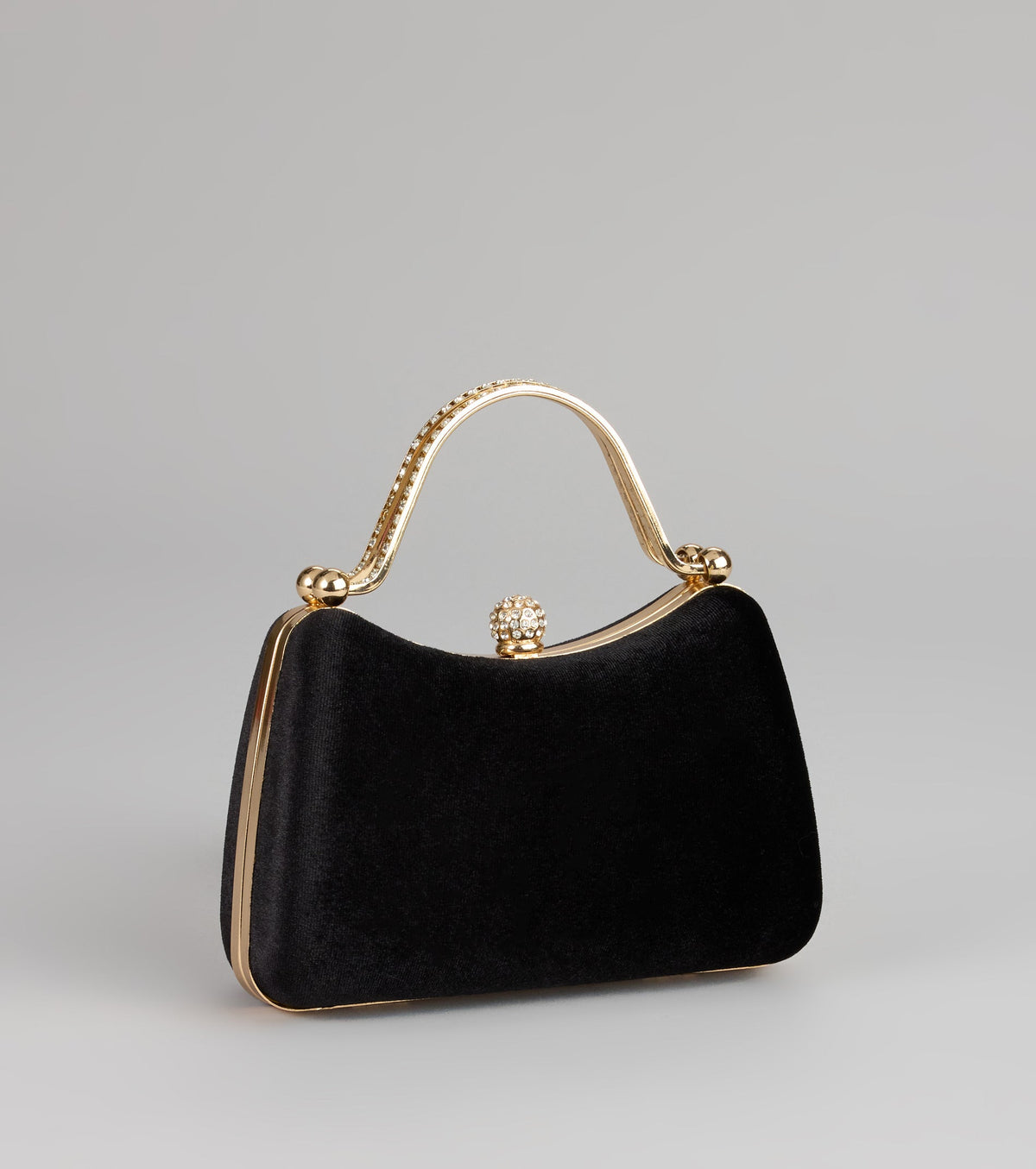 Chic Intentions Velvet Clutch Bag