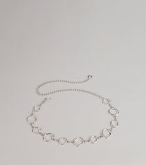 Linked Up Chic Circle Chain Belt