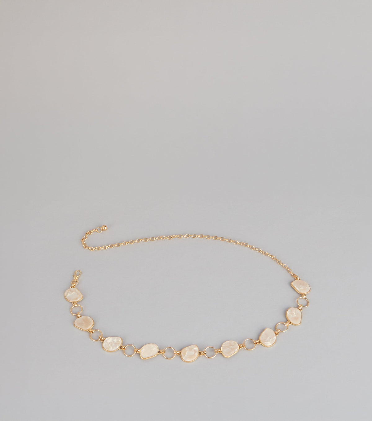 Extra Plans Stone Chain Belt
