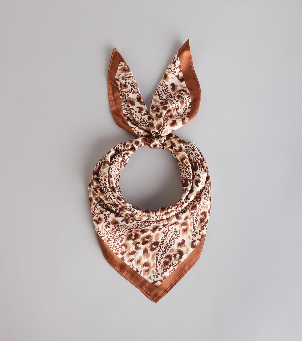 Tie It Your Way Animal Print Satin Scarf