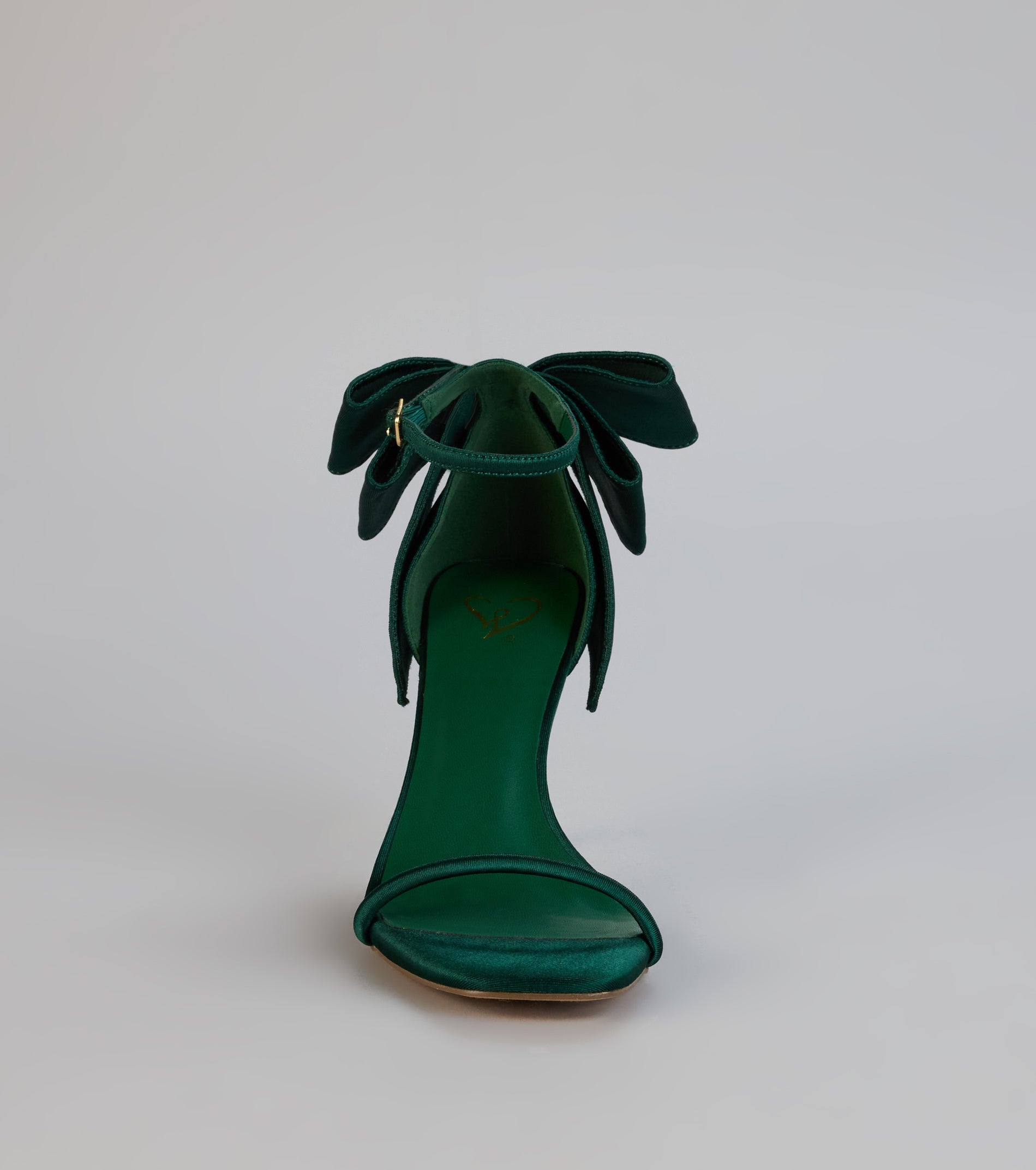 Sweet Finish Satin Bow Heels