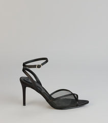 Barely There Mesh Stiletto Heels