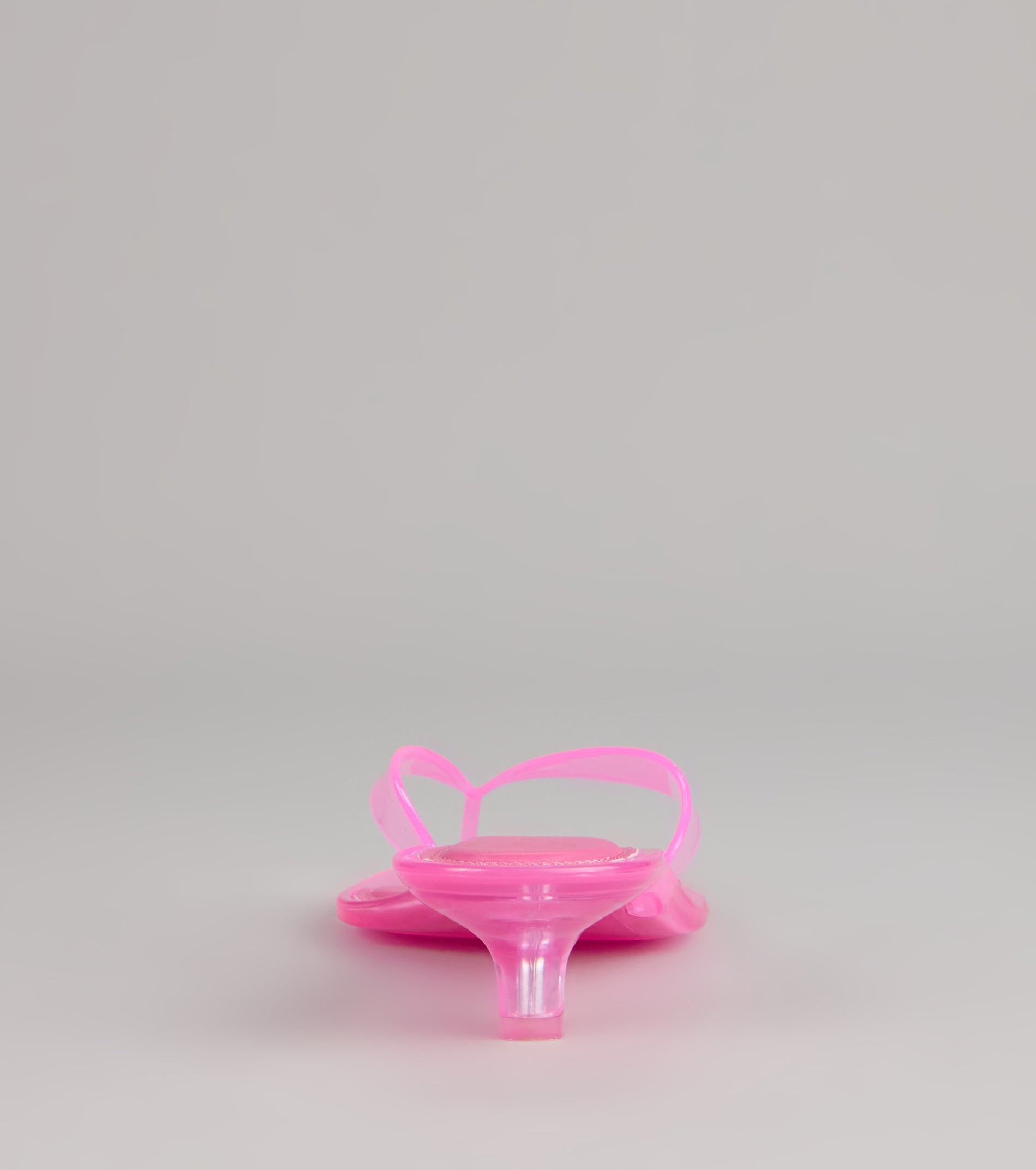 Clear Choice Jelly Thong Kitten Heels