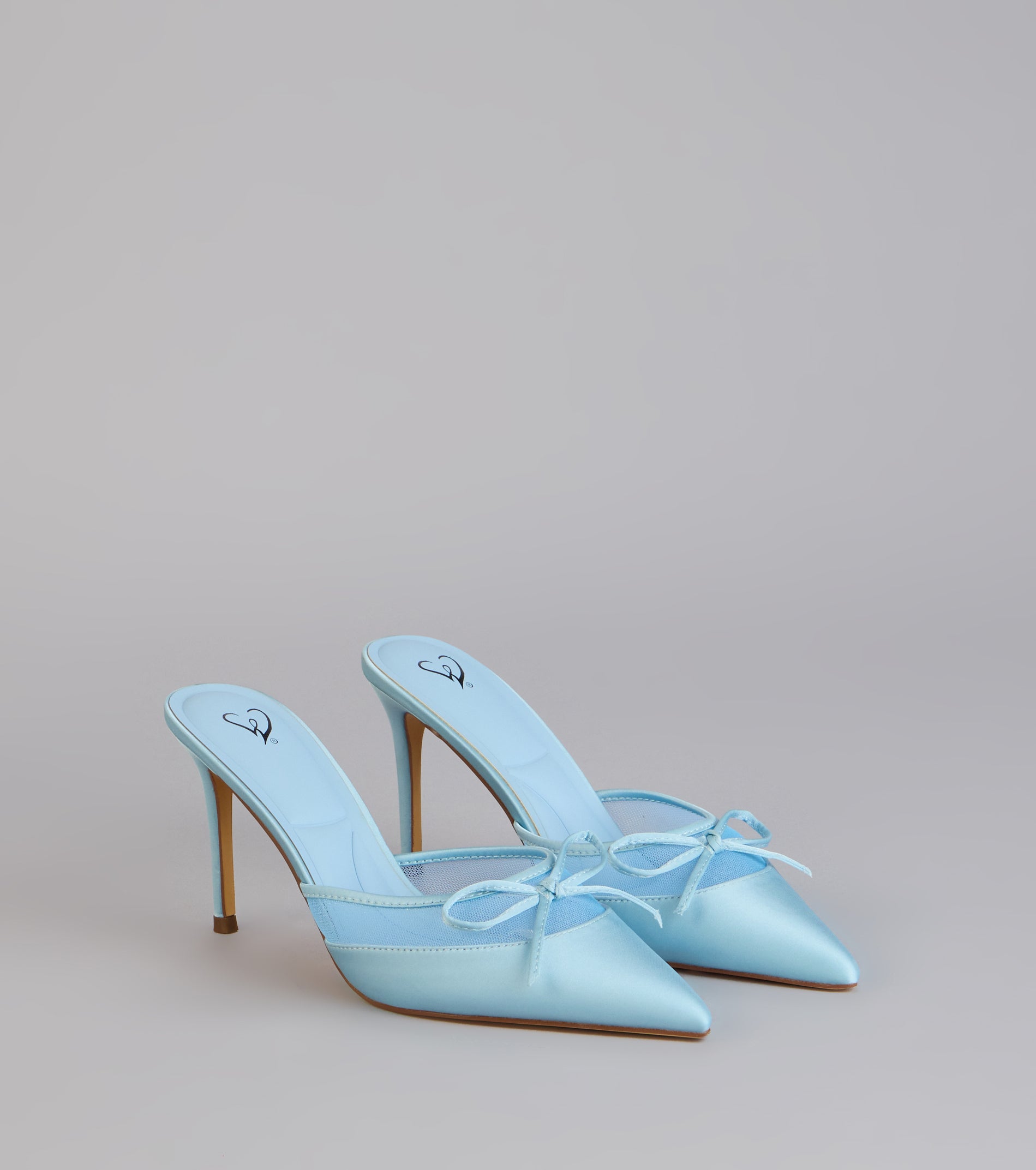 Dressed Up Satin Bow Heels