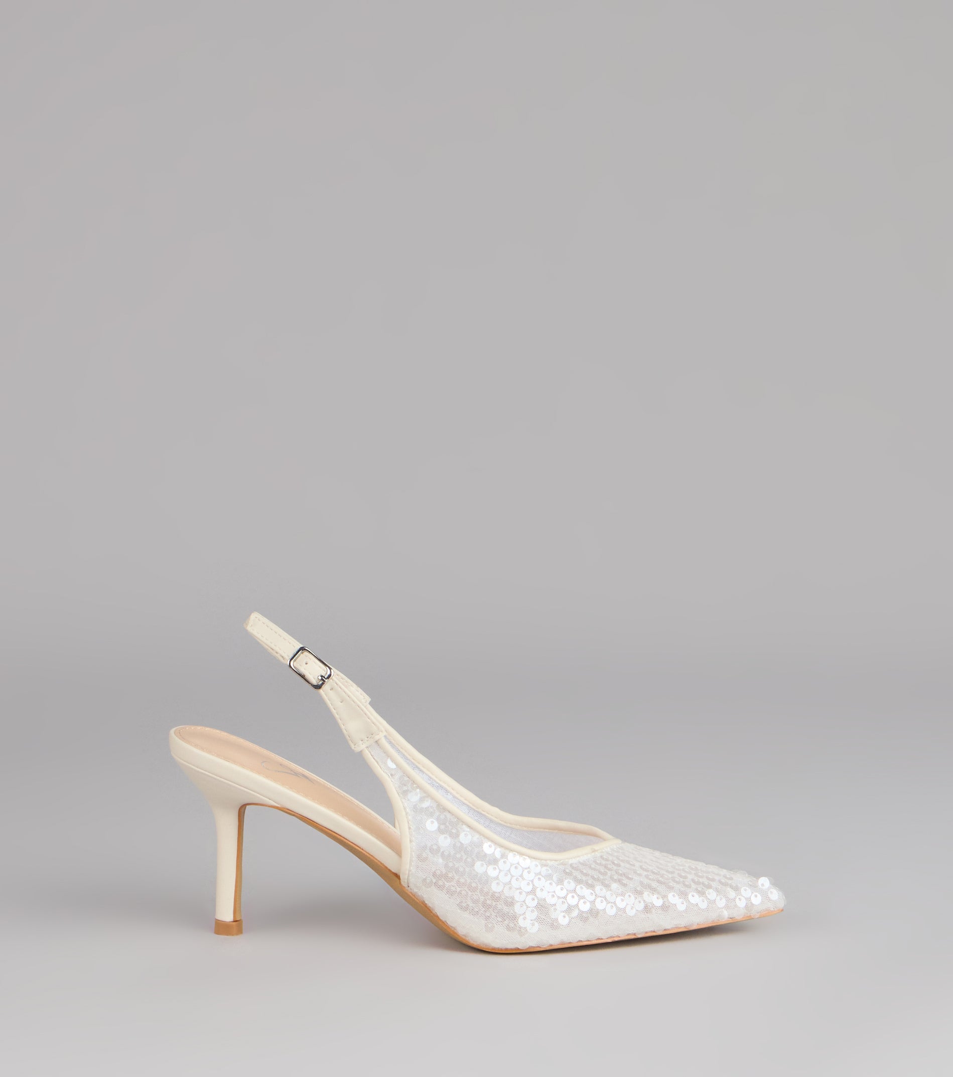 Shimmer Point Slingback Pumps