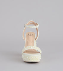 Here Comes The Glow Pearl Heels