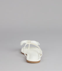 Sweet Steps Bow Thong Sandals