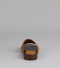 Easy Does It Wood Sole Slide Sandals